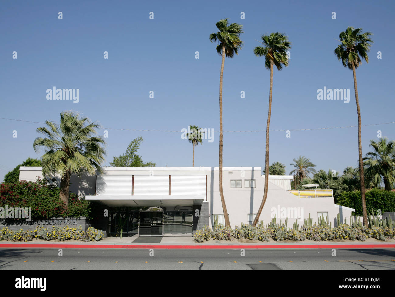Le Film Colony Hotel, Palm Springs, architecte Albert Frey Banque D'Images