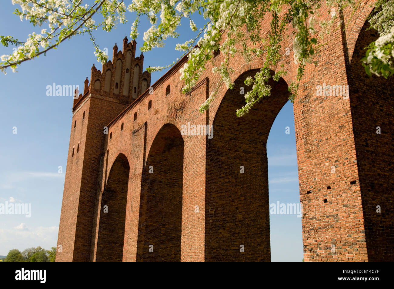 Château teutonique (14e siècle), Kwidzyn, voïvodie, Pologne Banque D'Images