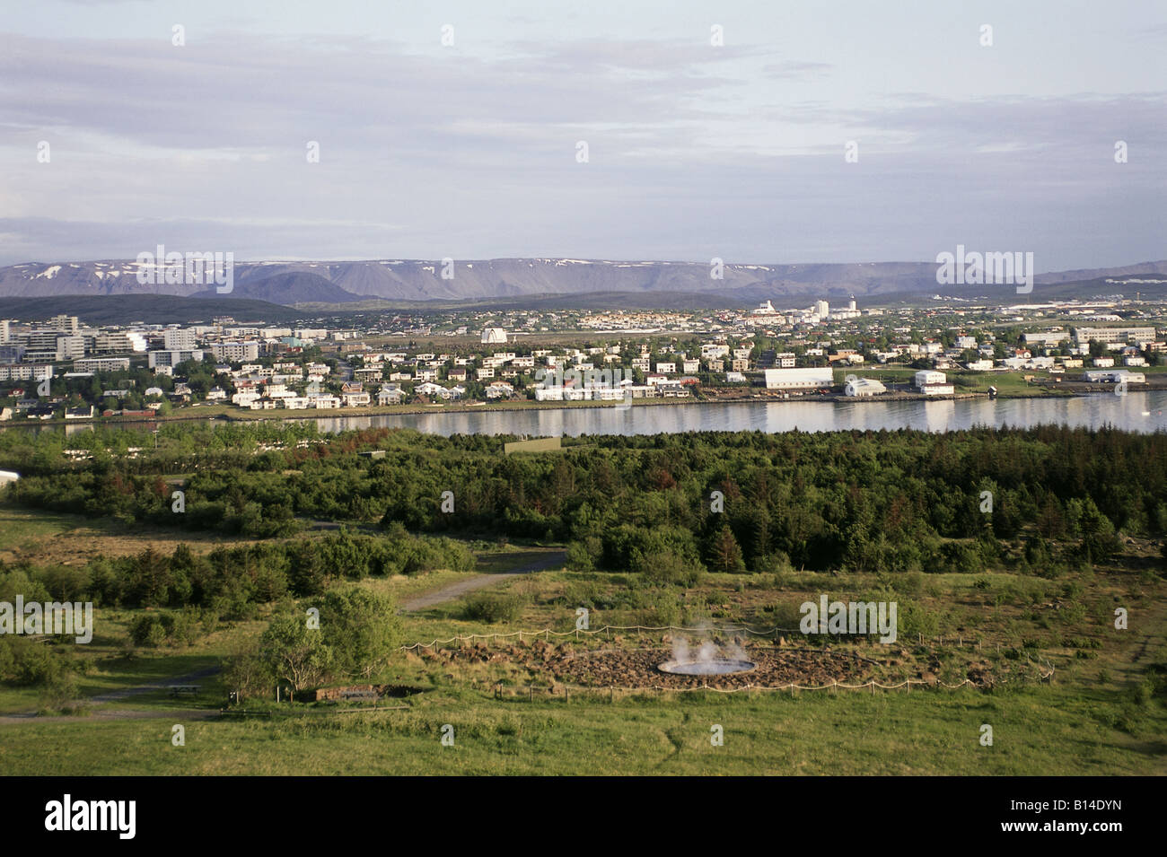 Géographie / voyage, Islande, Reykjavik, vue sur la ville / cityscapes, vue en direction de Kopavogur, Additional-Rights Clearance-Info-trimestre-Not-Available Banque D'Images