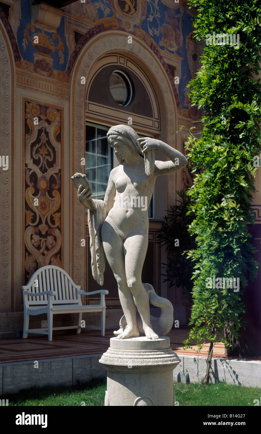 Bad Kissingen, Regentenbau, Skulptur Innenhof Banque D'Images