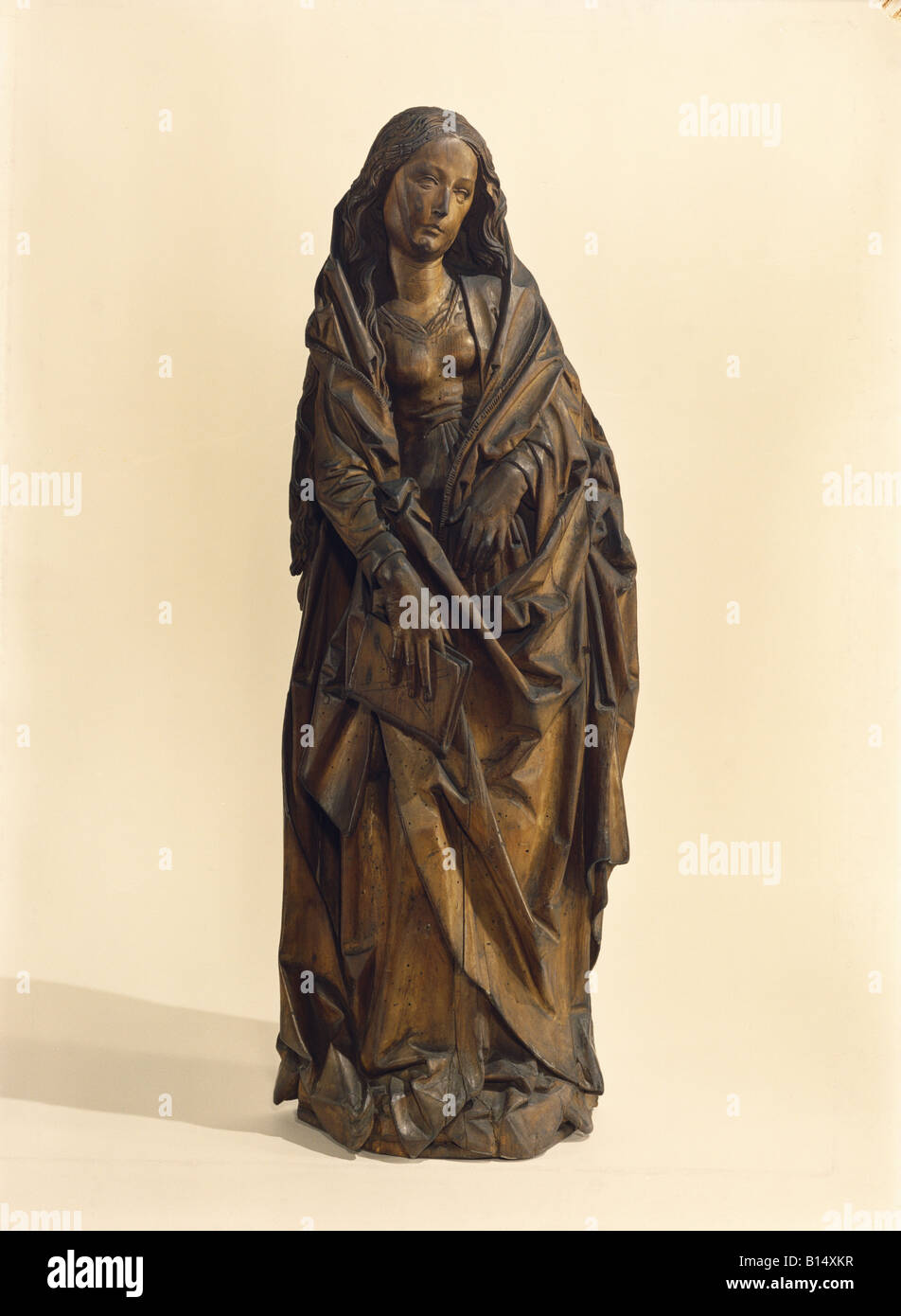 Beaux-arts, Tilman Riemenschneider, (vers 1460 - 1531), sculpture, "Der Apostel Johannes' ('Saint Jean l'apôtre'), vers 1515, bois, Musée national de Bavière, Munich, l'artiste a le droit d'auteur , de ne pas être effacé Banque D'Images