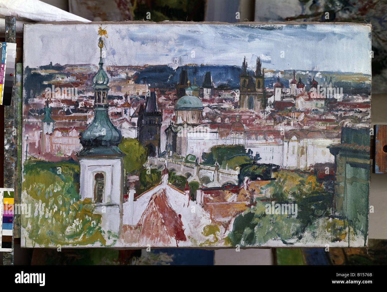 Beaux-arts, Lexa, R., peinture, 'voir à Prague', propriété de l'artiste, Prague, République tchèque, de l'artiste , Copyright n'a pas à être effacée Banque D'Images