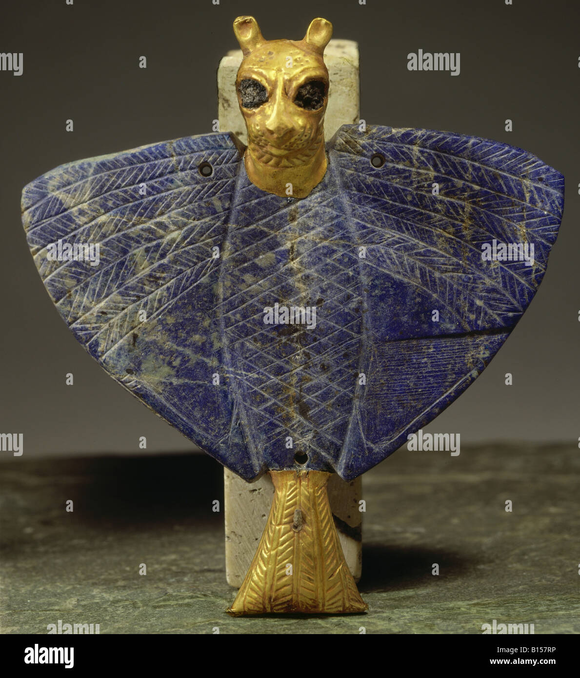 Beaux Arts Antiquite Sumeriens Aigle A Tete De Lion Lapis Lazuli D Or Le Bitume Et Le Cuivre Mari Tel Hariri Vers 2650 Avant J C Musee National Damas N A Pas D Auteur De L Artiste Pour