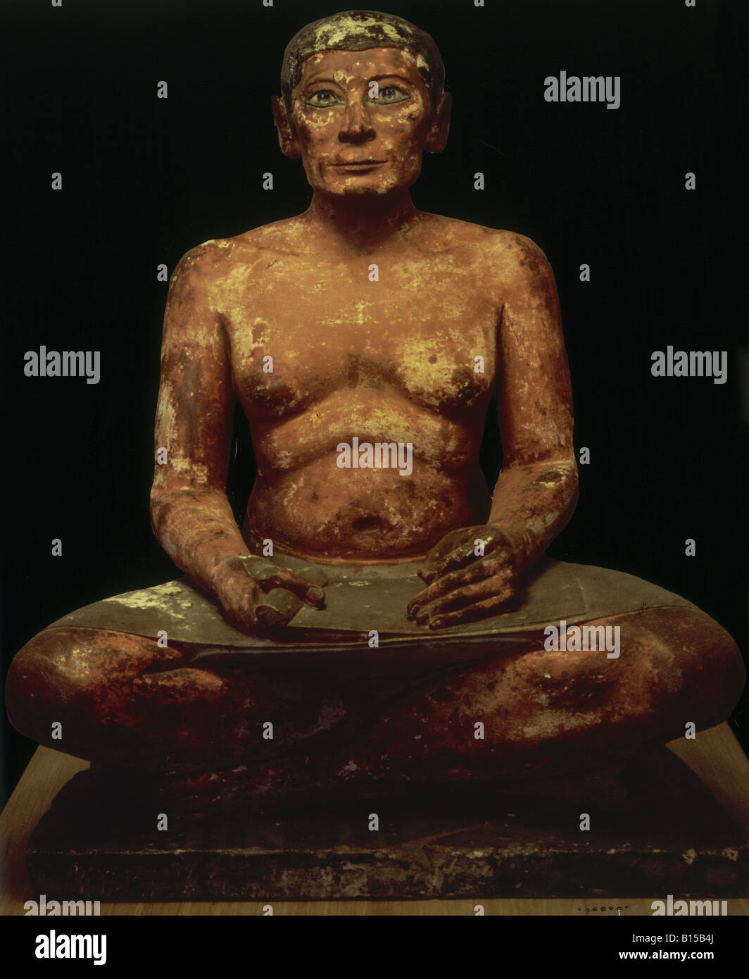Beaux-arts, antiquité, l'Egypte, sculpture, greffier, calcaire, Ve dynastie (vers 2465 - 2325 avant J.-C.), Musée du Louvre, Paris, , n'a pas d'auteur de l'artiste pour être effacé Banque D'Images