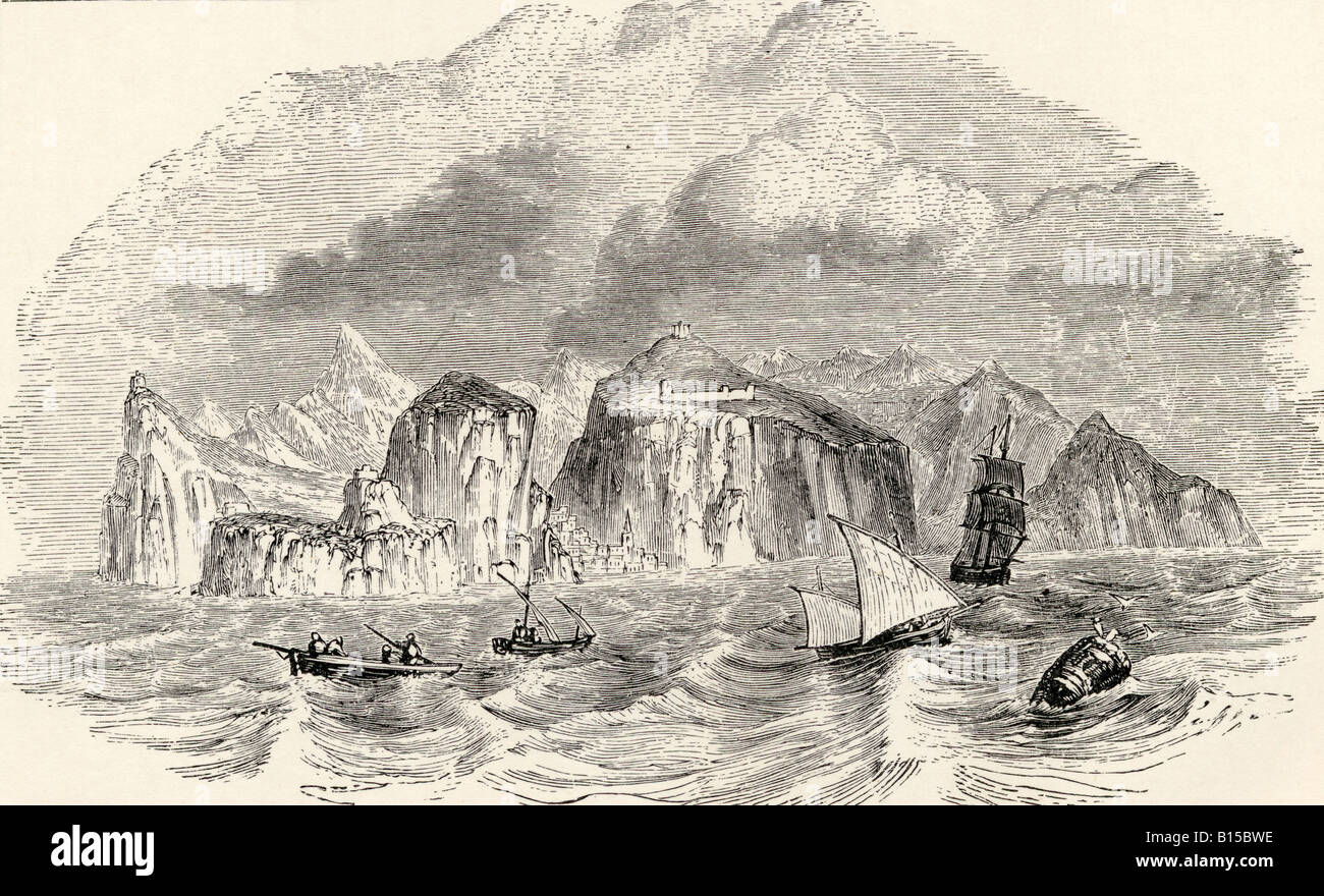 Sainte-Hélène. Du livre Journal of recherches de Charles Darwin Banque D'Images Sainte-Hélène. Du livre Journal of recherches de Charles Darwin Banque D'Images