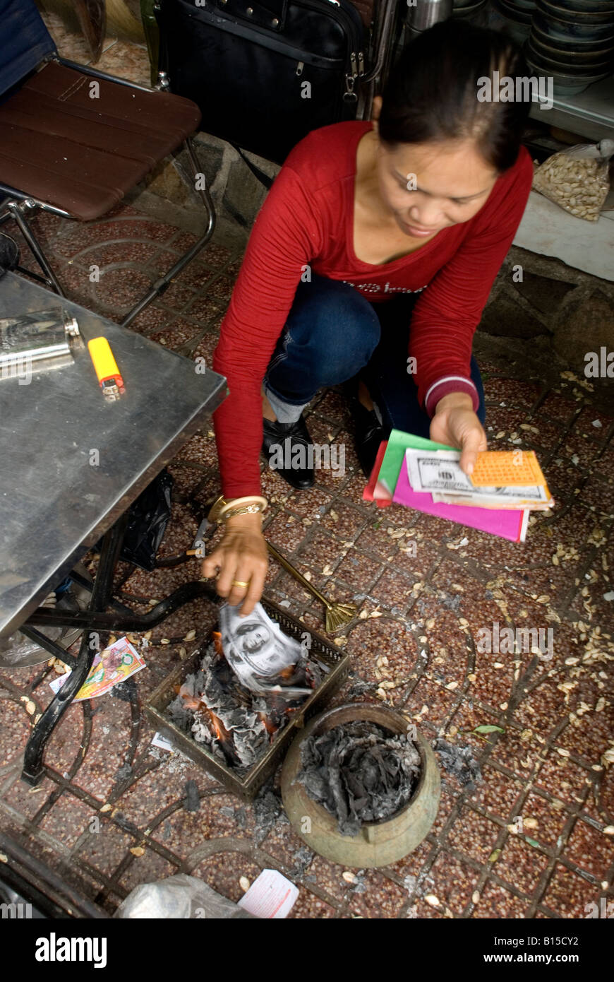 Vietnam Ho chi minh district 1 boutiques d'antiquités dans le cong kieu duong Banque D'Images