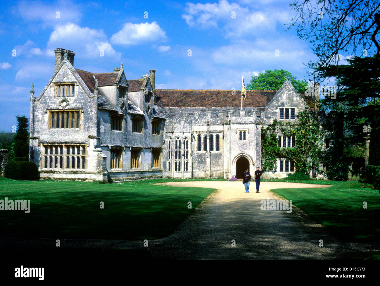 Athelhampton Manor House building médiéval tardif Dorset architecture anglaise stately home England UK manoir historique histoire Banque D'Images