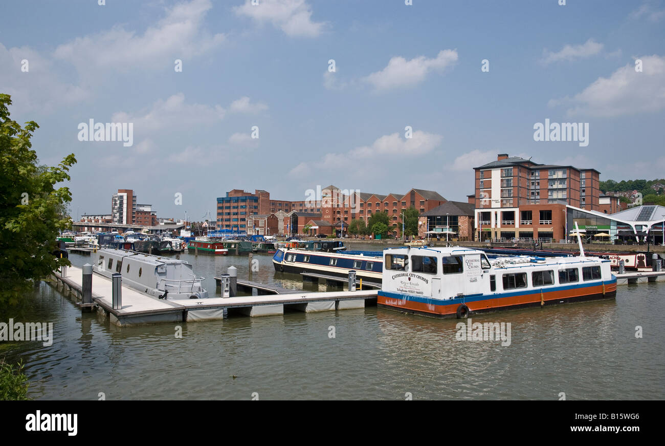 Embarcations et de croiseurs Brayford Pool Marina Lincoln UK Banque D'Images