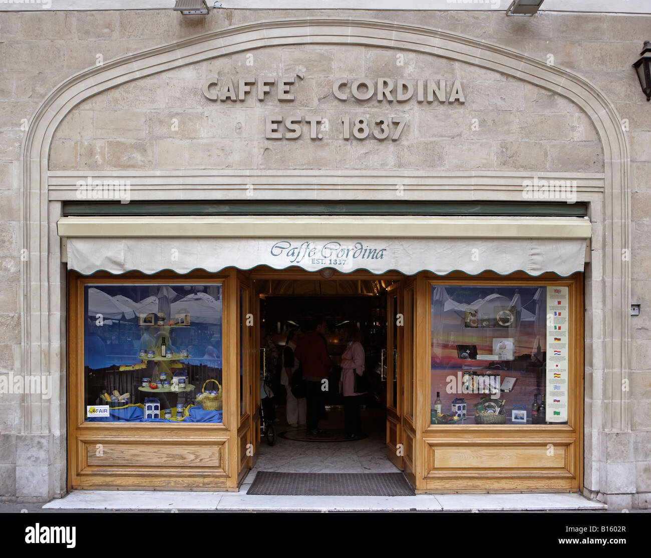 Codina, Caffe, Republic Street, Valletta, Malte Banque D'Images