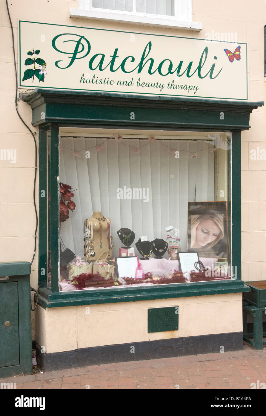 La thérapie holistique et beauté boutique / salon en Long Sutton, Lincolnshire, Royaume-Uni en 2008 Banque D'Images