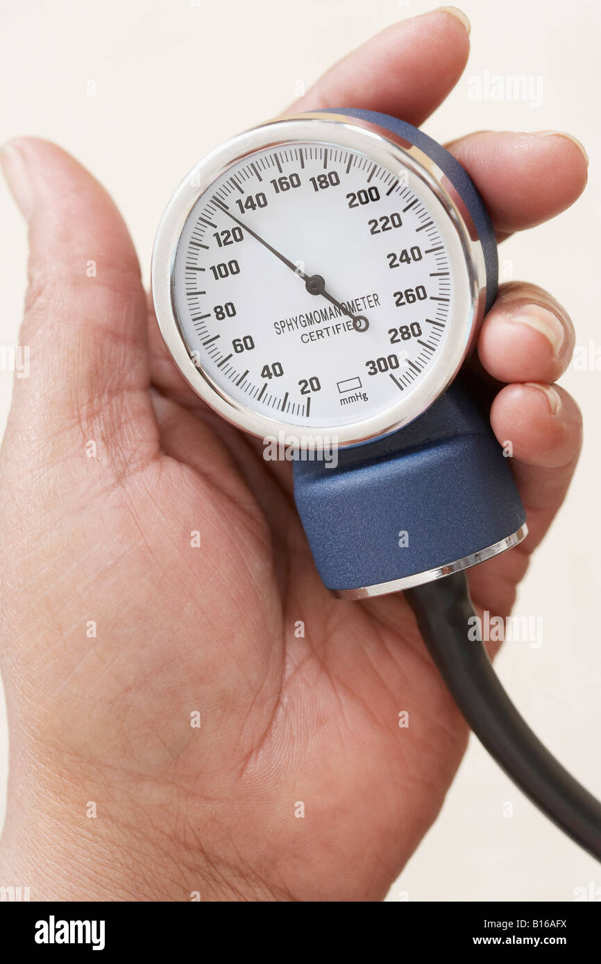 Close up de manomètre de pression artérielle Photo Stock - Alamy