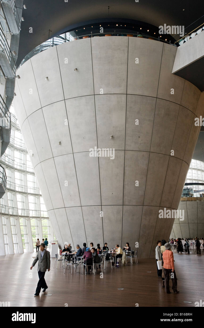 De l'intérieur nouvelle spectaculaire National Art Center de Tokyo 2008 Banque D'Images