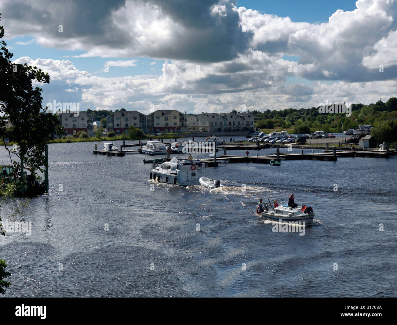 Leitrim Irlande Carrick on Shannon Banque D'Images