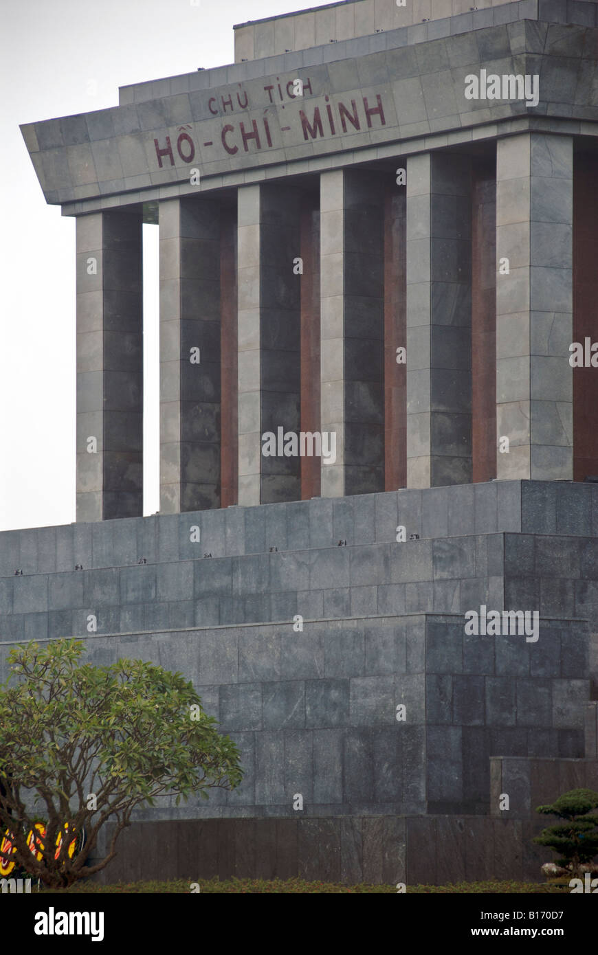 Le mausolée de Ho Chi Minh Vietnam Hanoi Banque D'Images