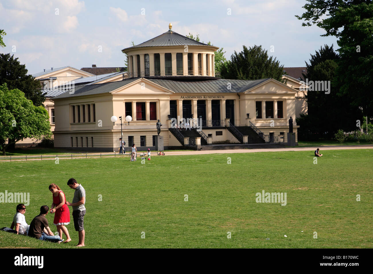 Allemagne Rhénanie Westphalie Bonn Jardin Palais Musée d'art académique Banque D'Images