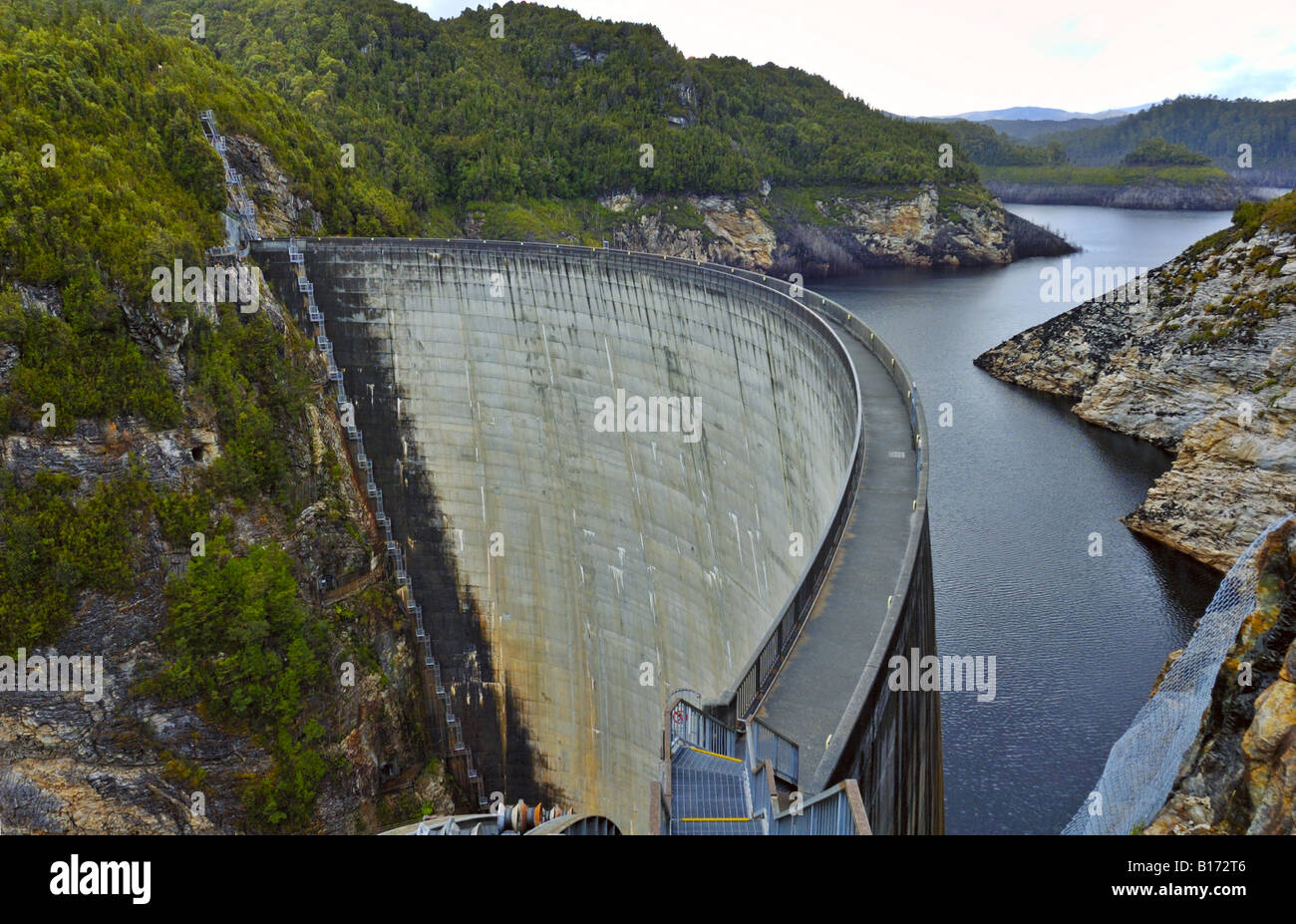 Le barrage de Gordon, Tasmanie, Australie Banque D'Images