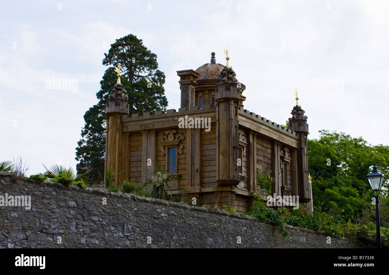 Détail du pavillon de l'Earl's Collector nouveau jardin à Château d'Arundel, Sussex, Angleterre Banque D'Images