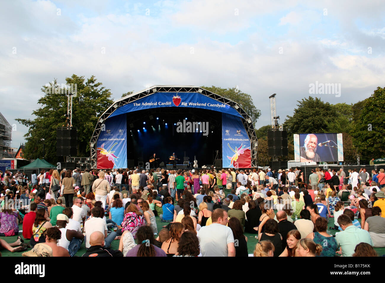 Concert de Richie Havens Cardiff Grand Week-end Banque D'Images