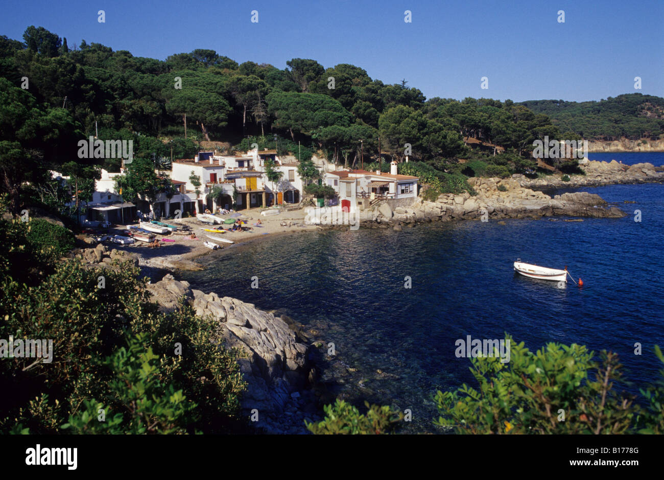 S'Alguer Cove Palamos Costa Brava Baix Emporda Gérone Catalogne Espagne Banque D'Images