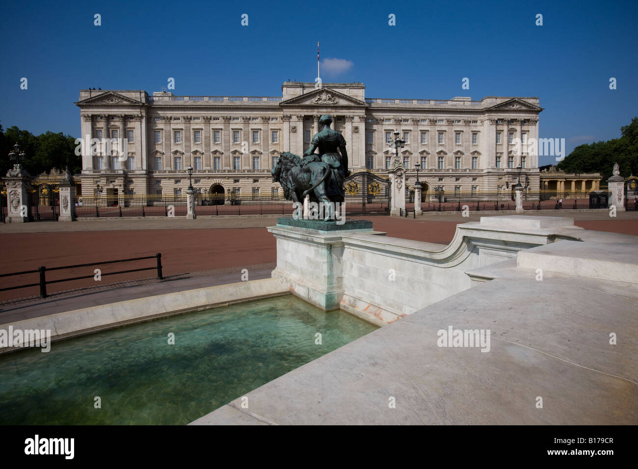 Le palais de Buckingham, résidence royale de la reine Elizabeth II lors de Londres. Banque D'Images