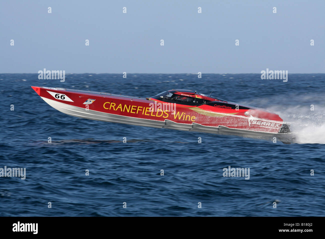 Bateau de Moteur P1 racing Banque D'Images