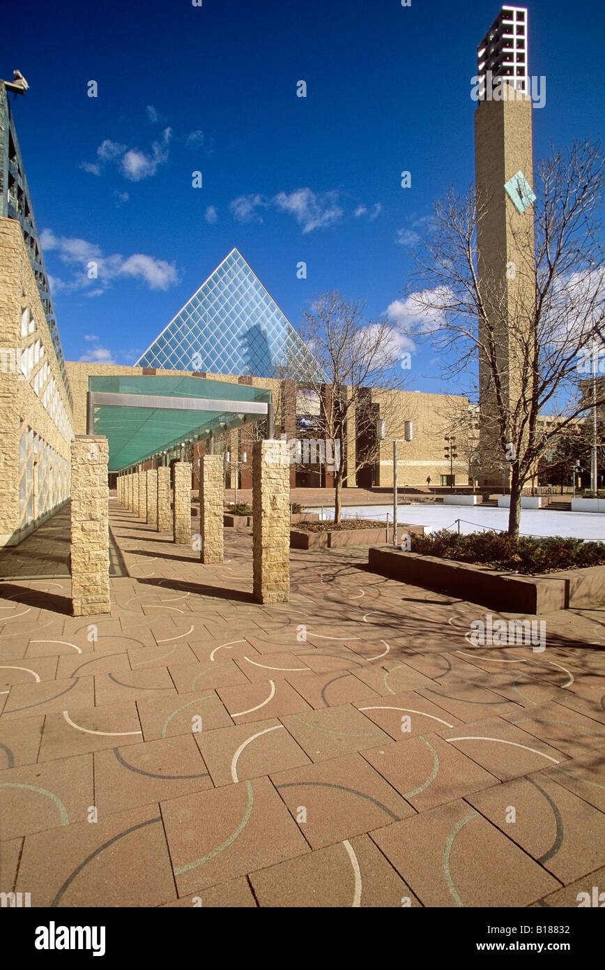 City Hall, Sir Winston Churchill Square, Edmonton, Alberta, Canada Banque D'Images