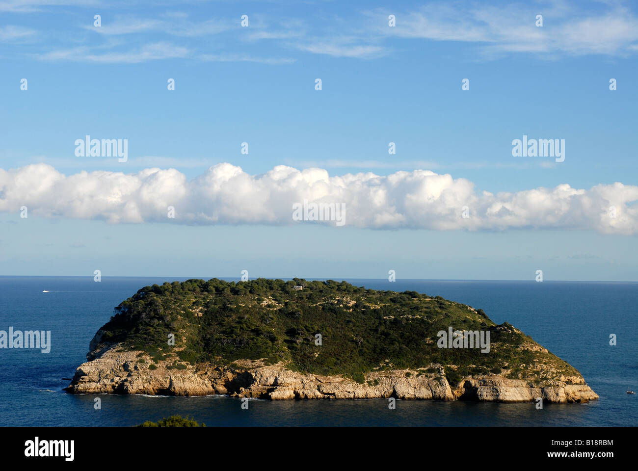 L'île de Portichol, Javea, Alicante Province, Comunidad Valenciana, Espagne Banque D'Images