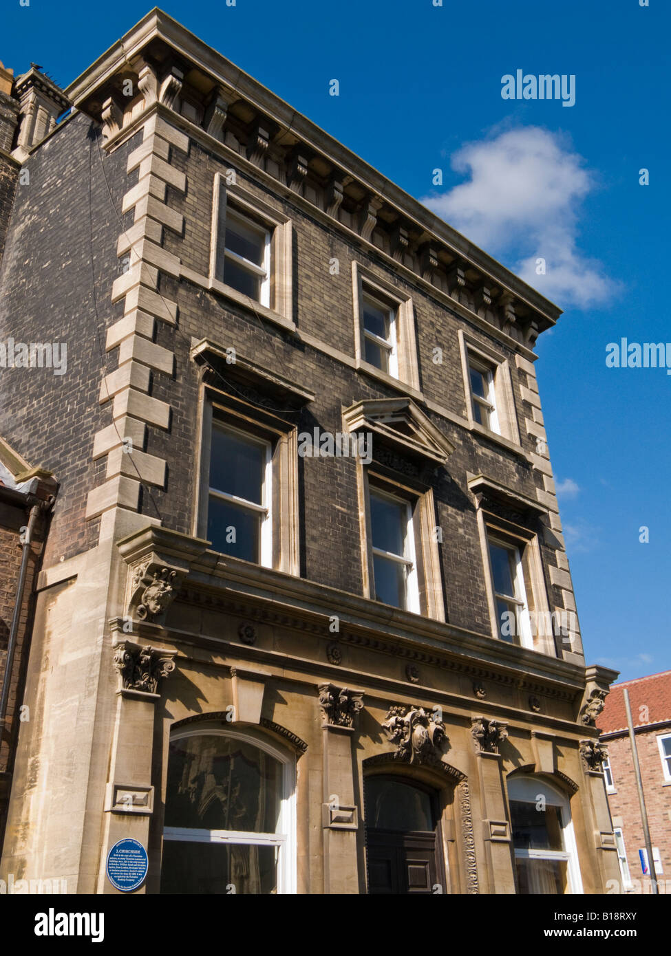 Victorian immeuble commercial dans le palais au style East Yorkshire Howden UK Banque D'Images