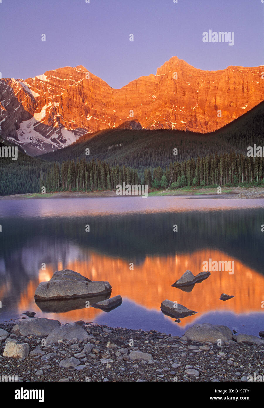 La région de Kananaskis, Lake Parc provincial Peter Lougheed, Kanananskis Country, Alberta, Canada Banque D'Images