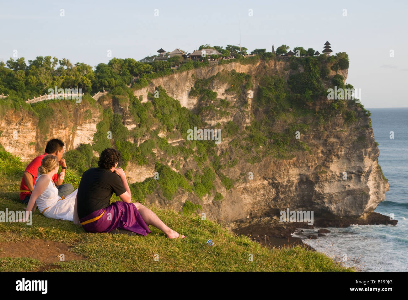 L'île de Bali en Indonésie Pura Luhur Ulu Ulu Watu Watu d'une des importantes temple Balineese Banque D'Images