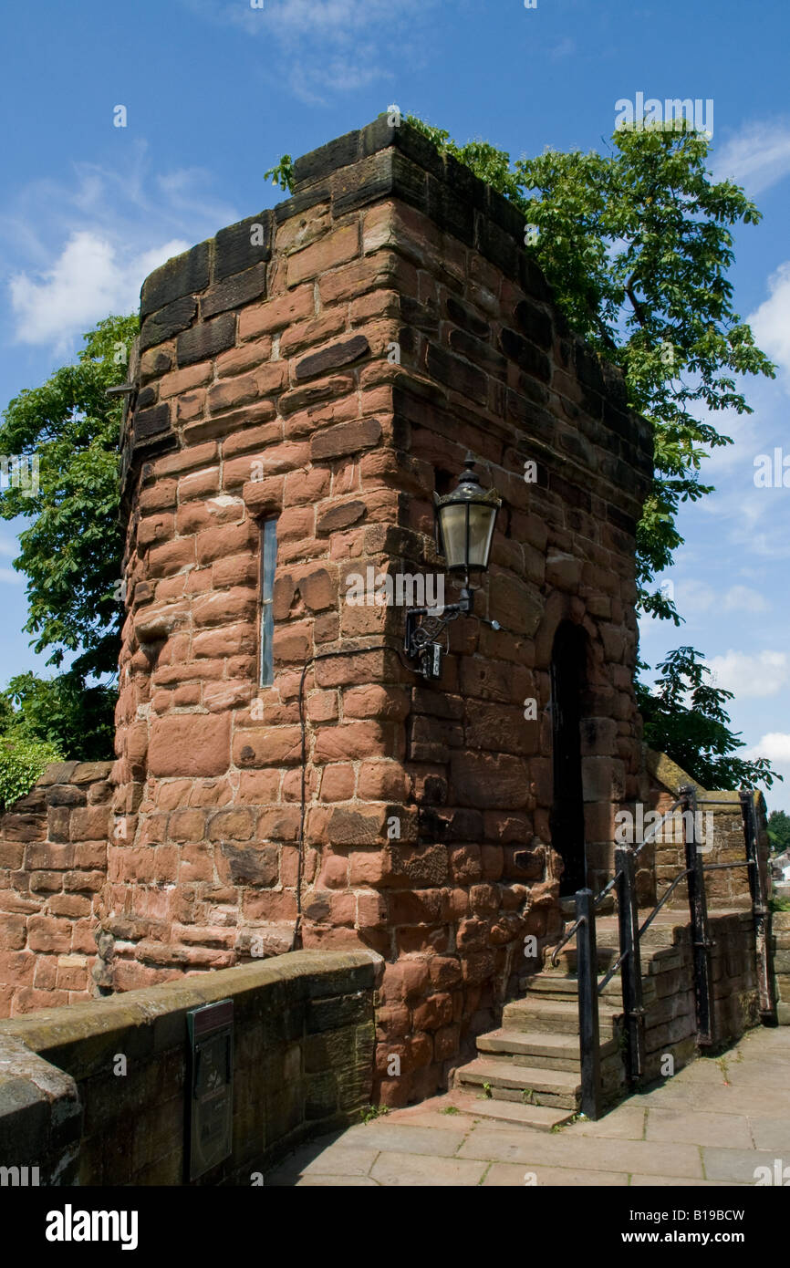 Boneswaldesthorne's Tower, Fortifications de Chester, Chester, Cheshire, Angleterre Banque D'Images