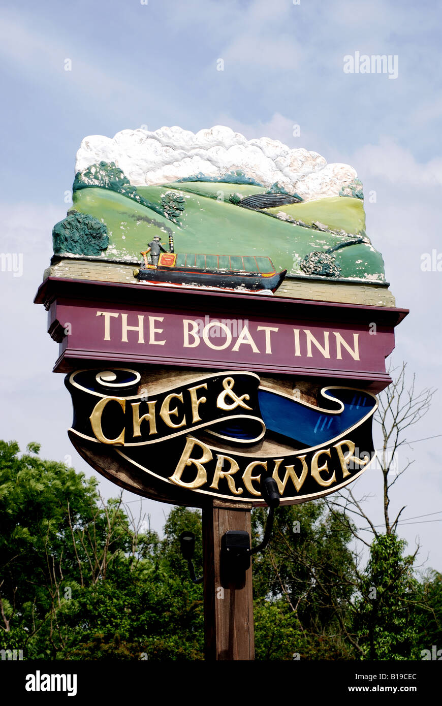 Le pub Chef and Brewer Yacht Inn Banque D'Images