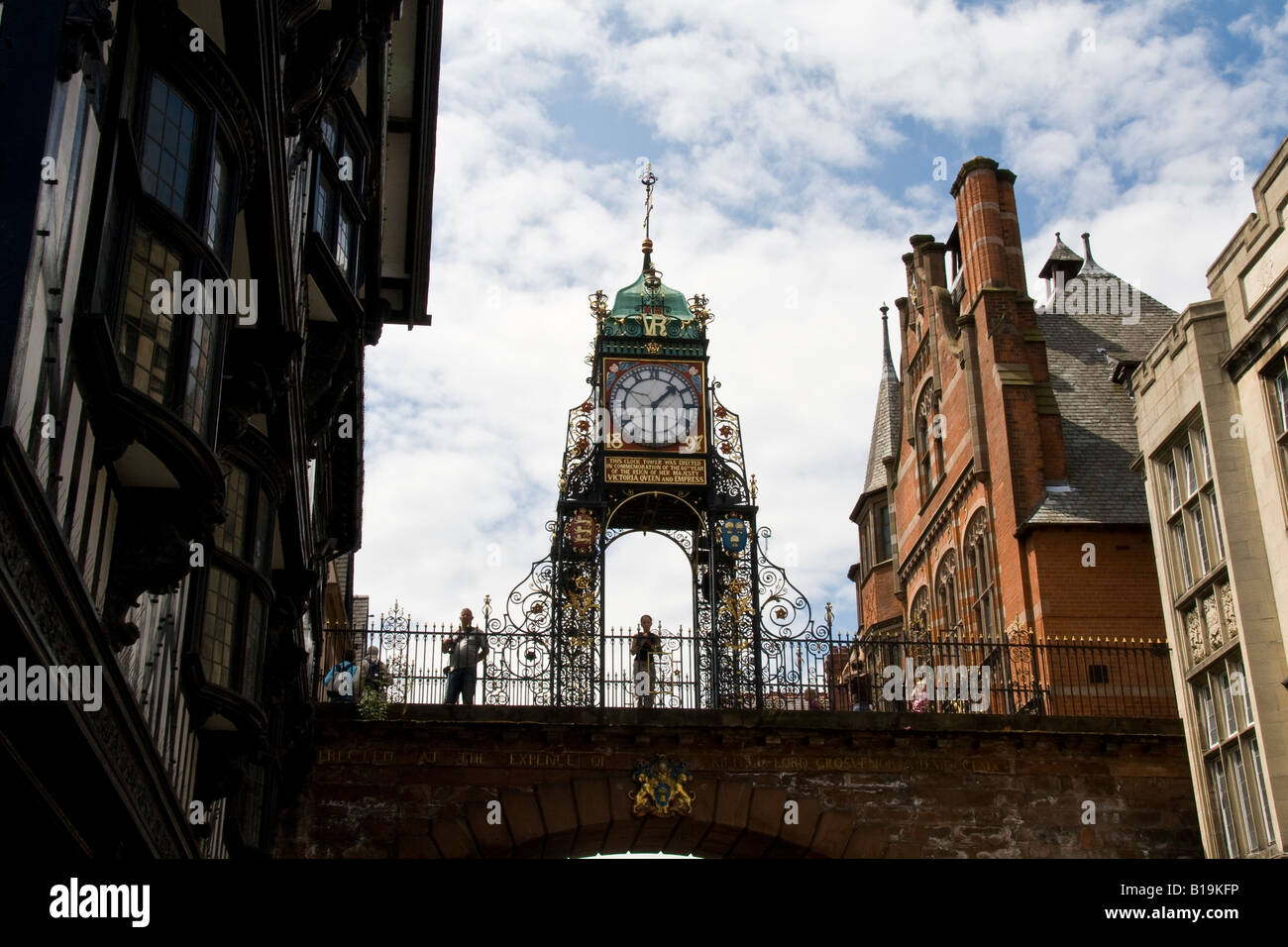 Eastgate Clock, Eastgate, Chester, Cheshire, Angleterre Banque D'Images