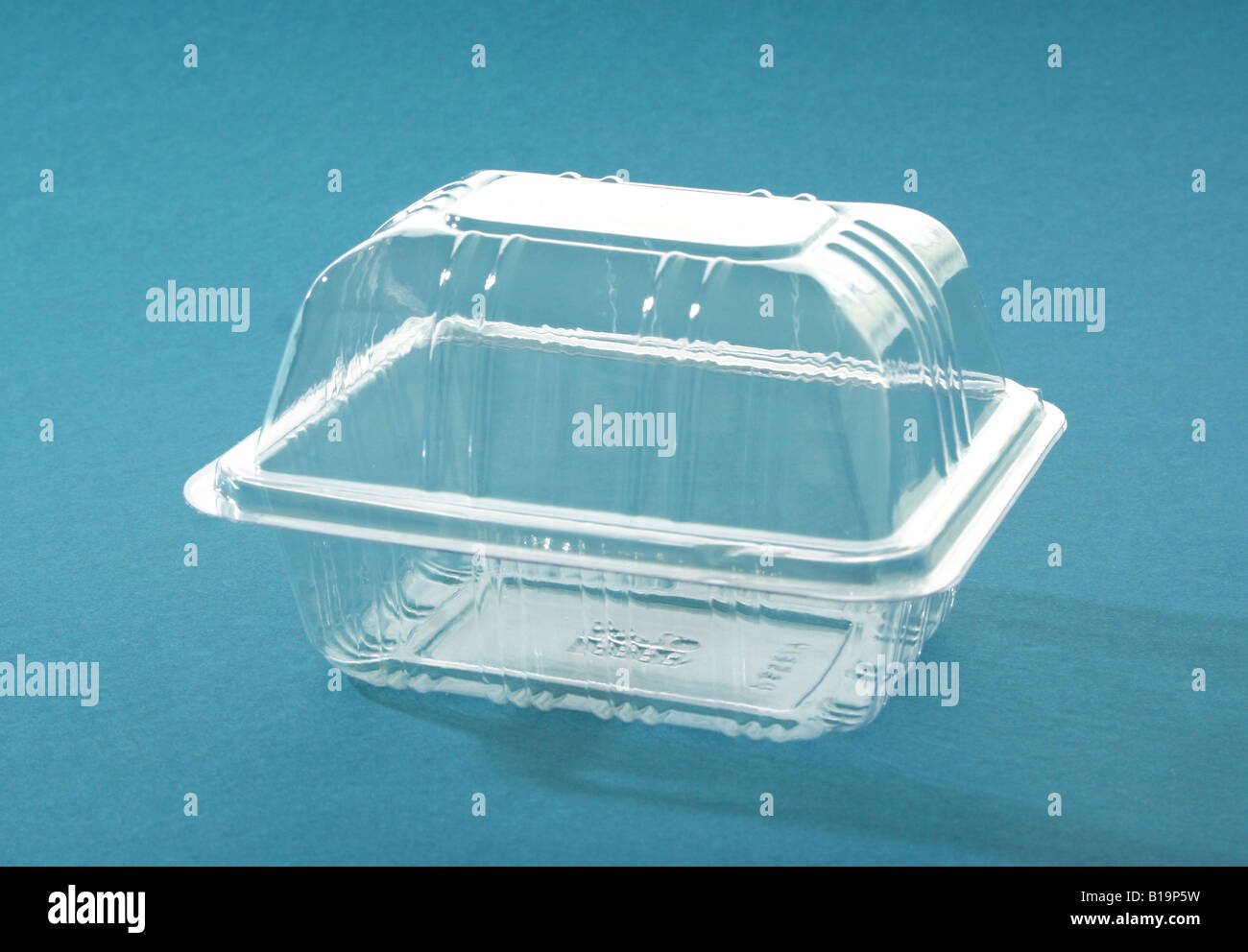 Boîte en plastique transparent Banque D'Images
