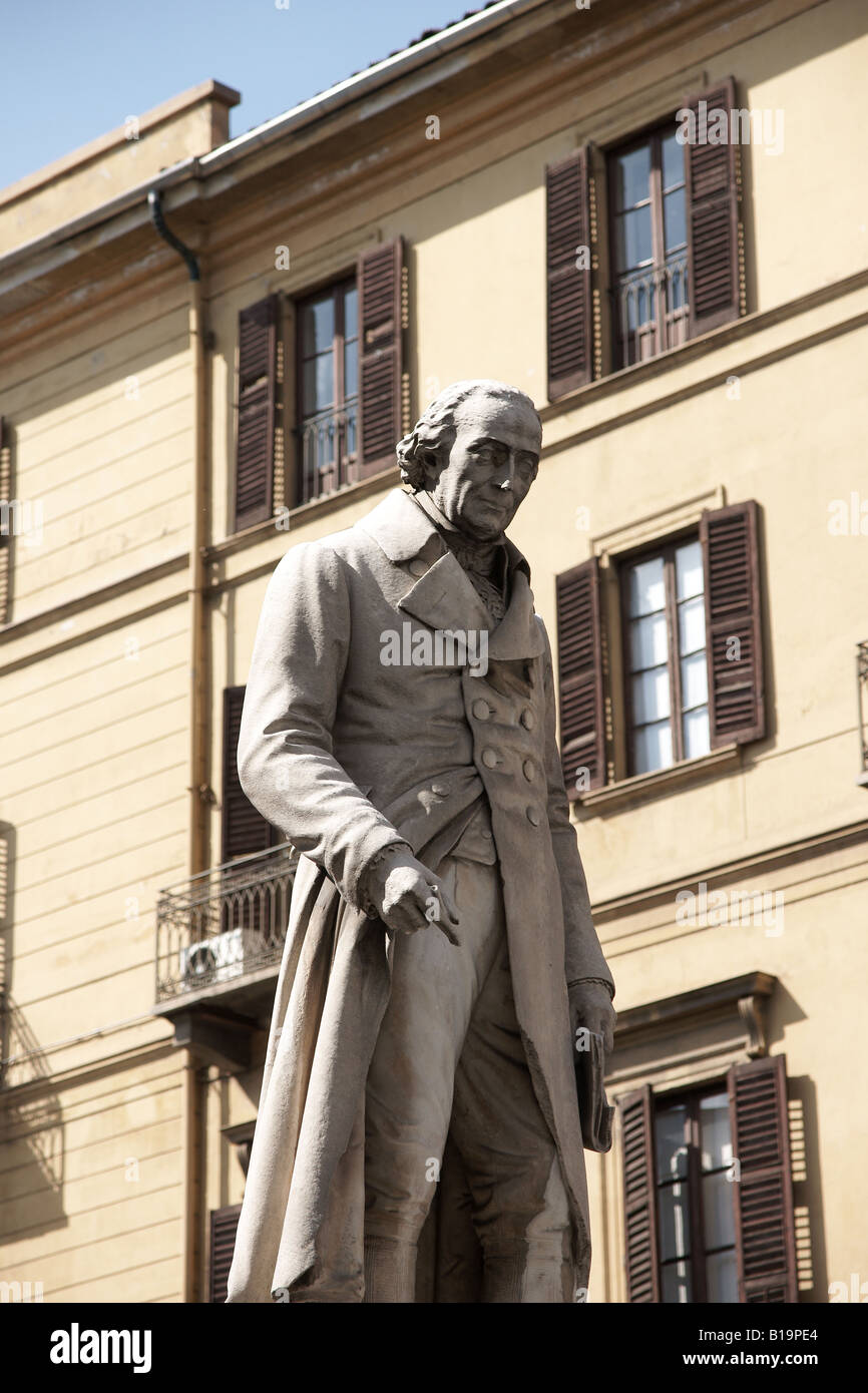 Joseph Louis Lagrange statue à Turin. Banque D'Images