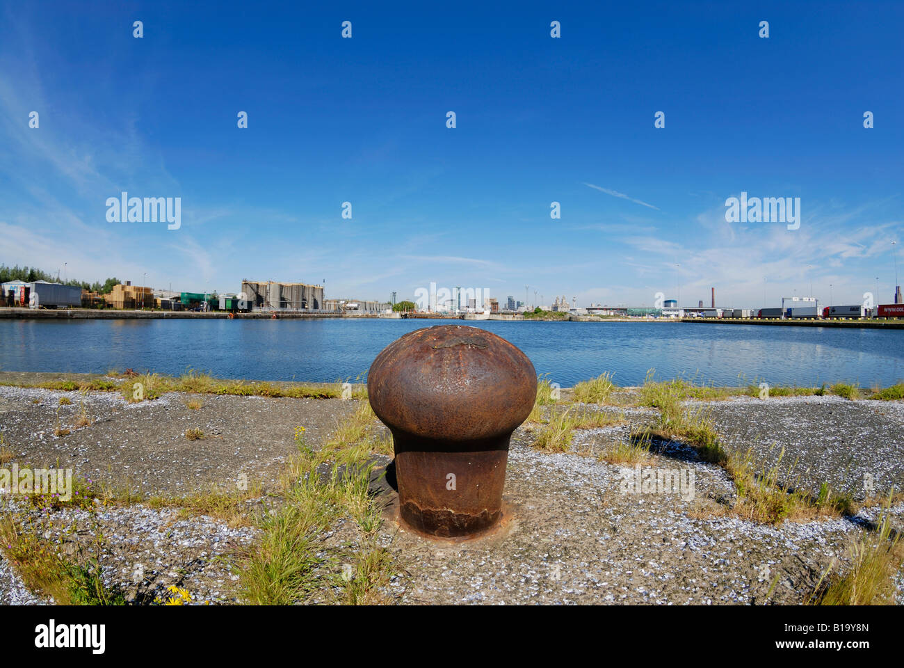 Alfred dock à Birkenhead Merseyside. Banque D'Images