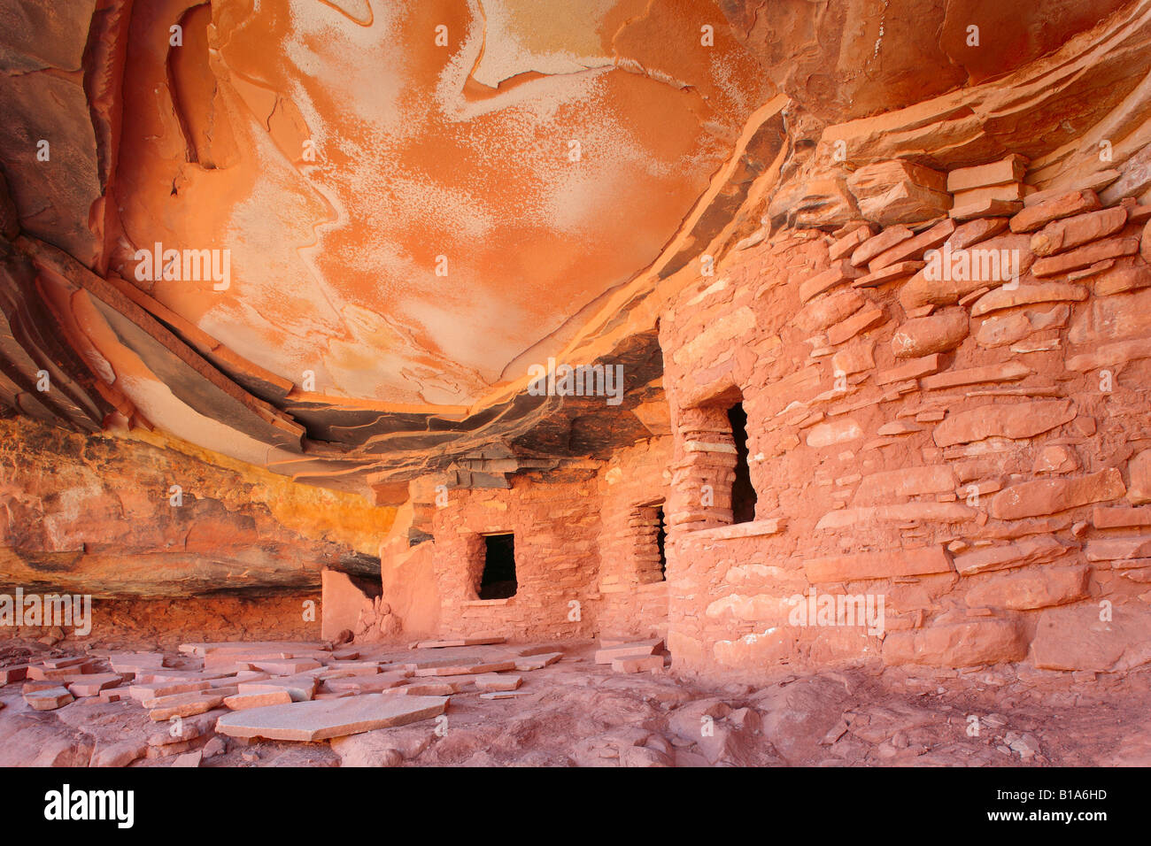 Ruines Anasazi dans Road Canyon, Utah Banque D'Images