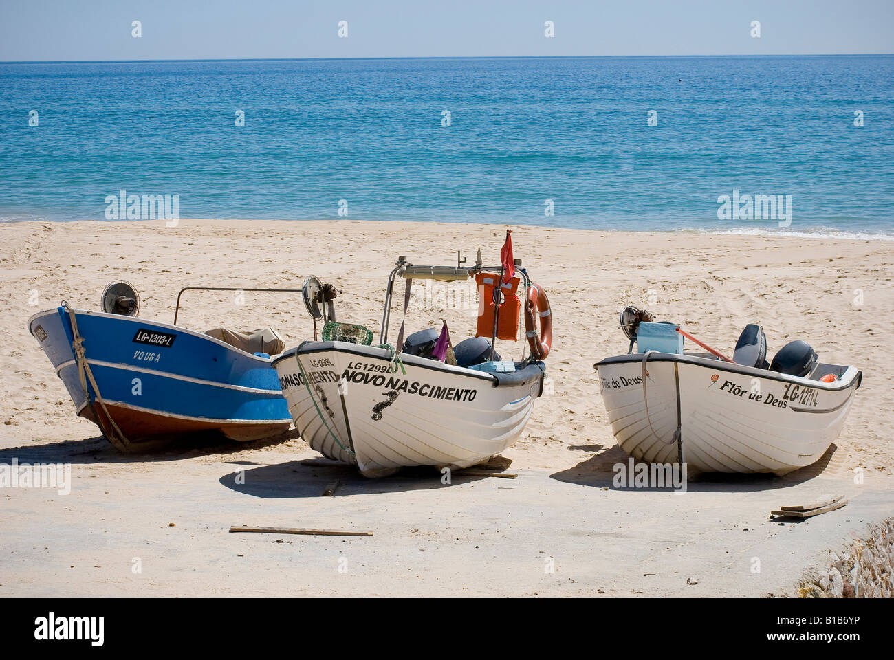 Salema - ville de pêcheurs en Algarve Banque D'Images