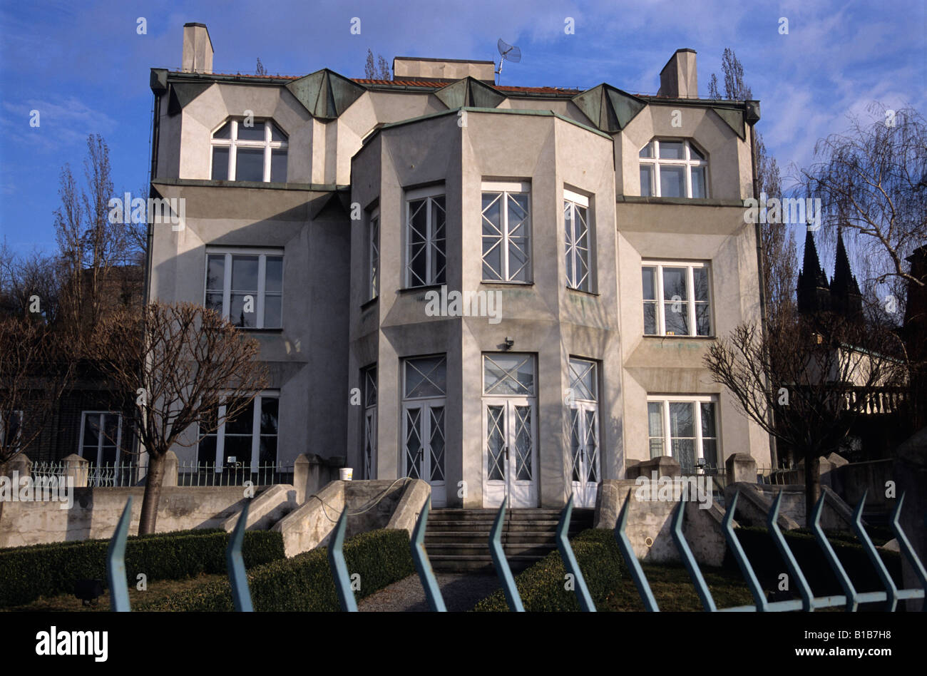 Maison cubiste, Prague, République Tchèque Banque D'Images