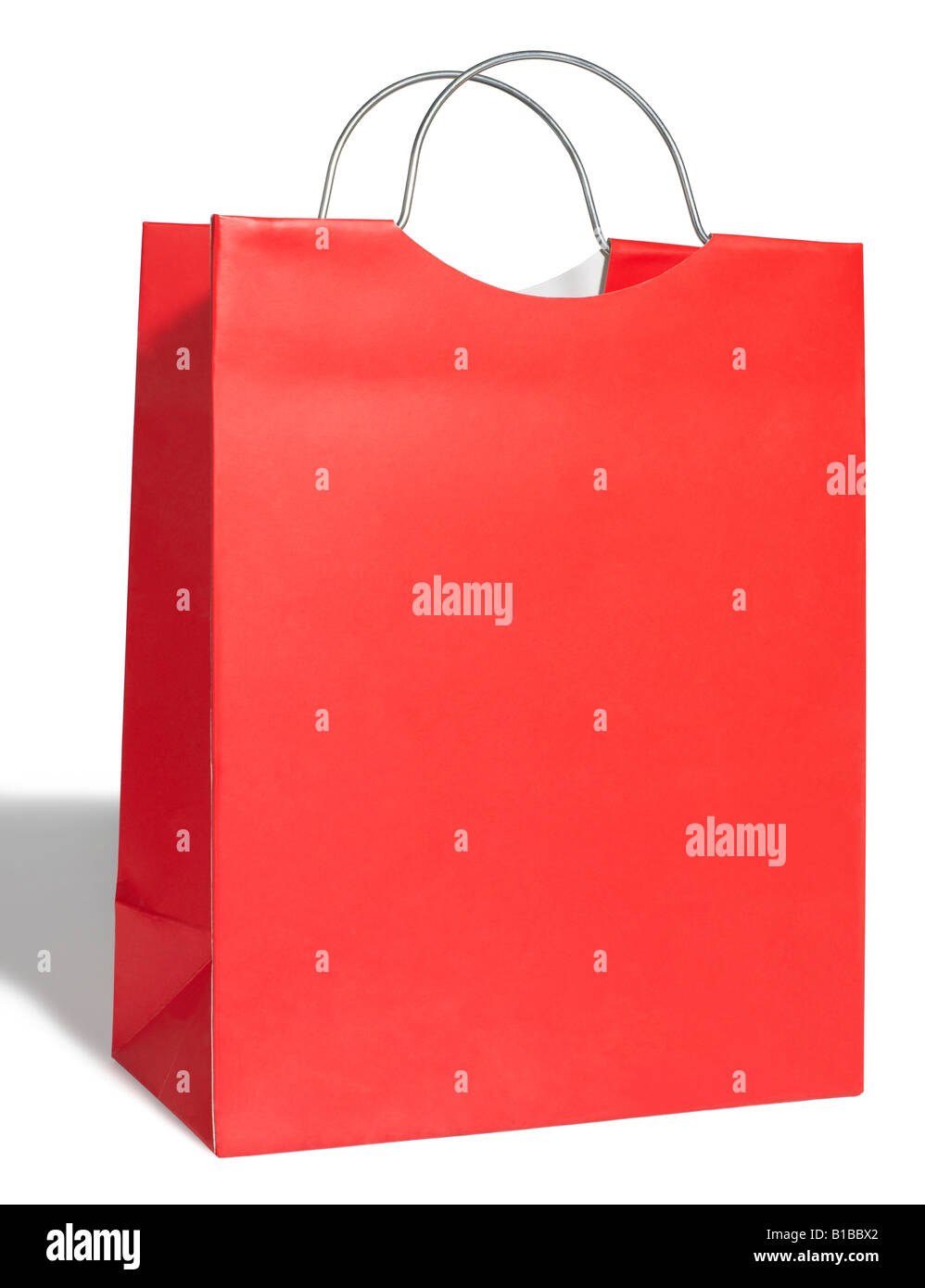 Sac shopping rouge Banque D'Images
