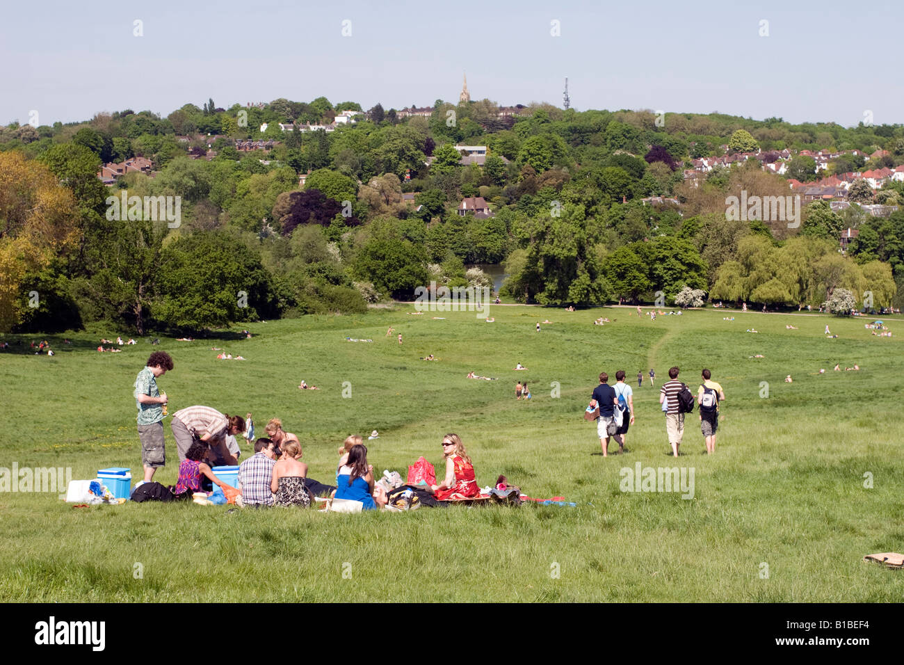 La colline du Parlement sur Londres Hampstead Heath Banque D'Images