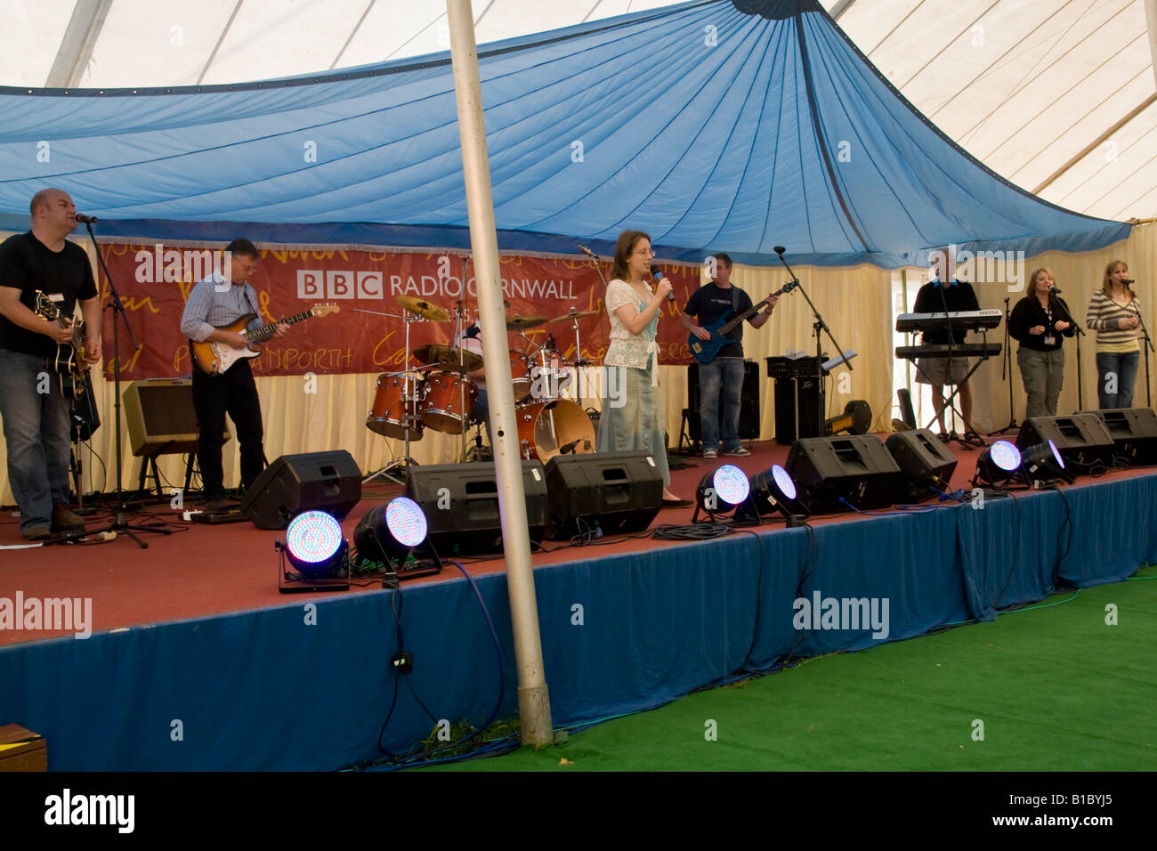 BBC Radio Cornwall à Royal Cornwall Show 2008 Banque D'Images