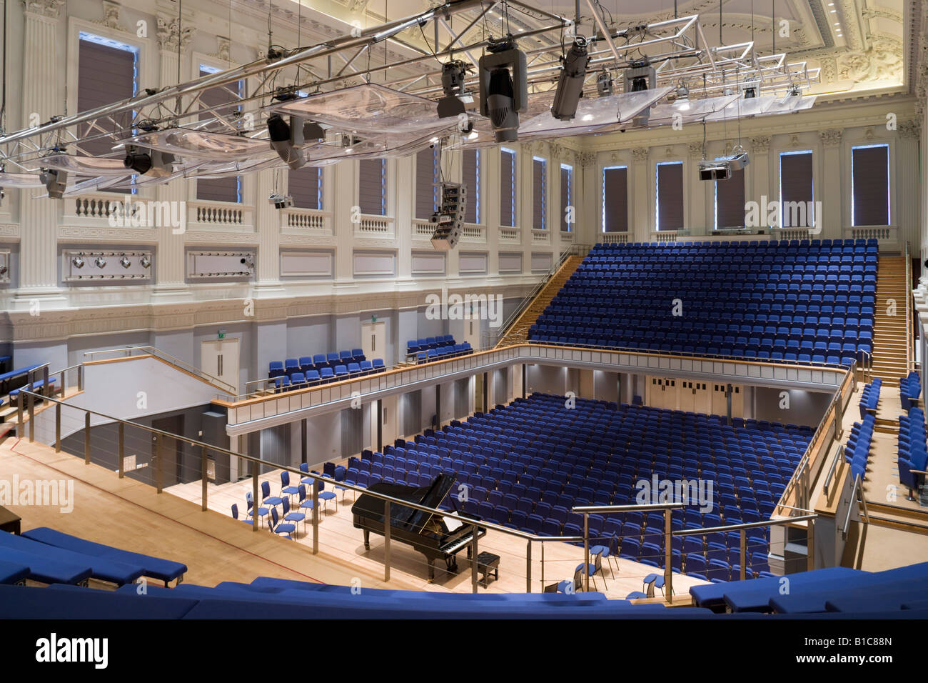 Birmingham Town Hall concert hall. Bâtiment classé grade 1 Photo Stock
