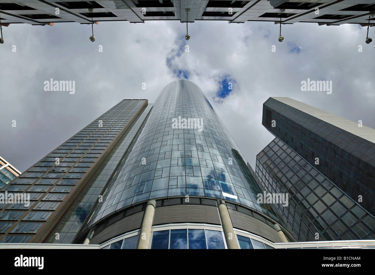 Maintower, banque d'État des États-Unis de Hesse et de Thuringe, en Allemagne, en Hesse, Francfort Banque D'Images
