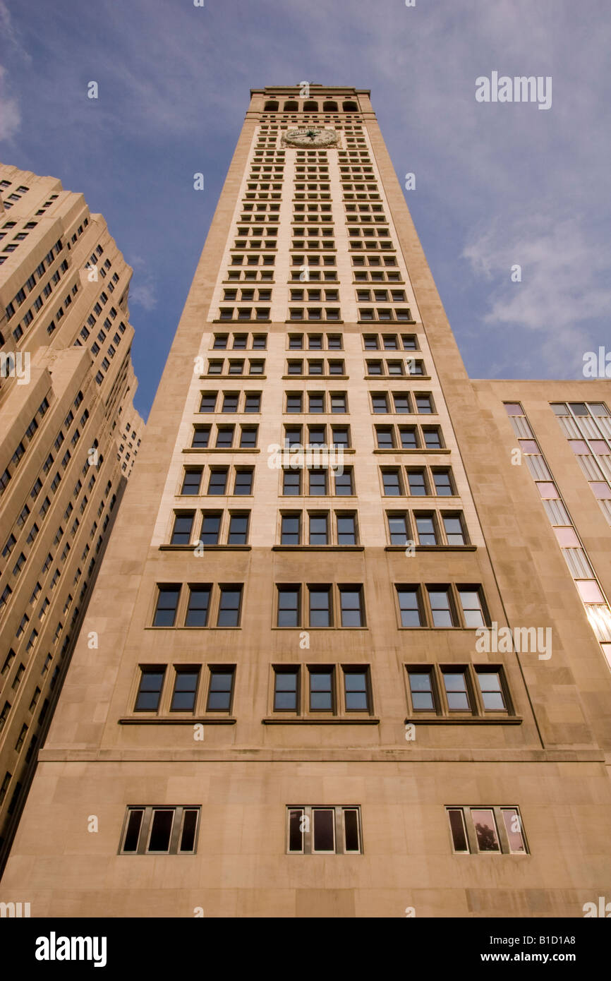 Metropolitan Life Insurance Building et tour de l'horloge, le Madison Square Park, New York Banque D'Images