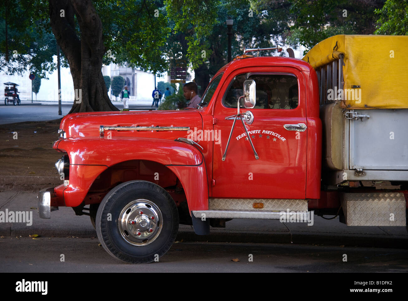 Vieux camion américain à La Habana Vieja Banque D'Images