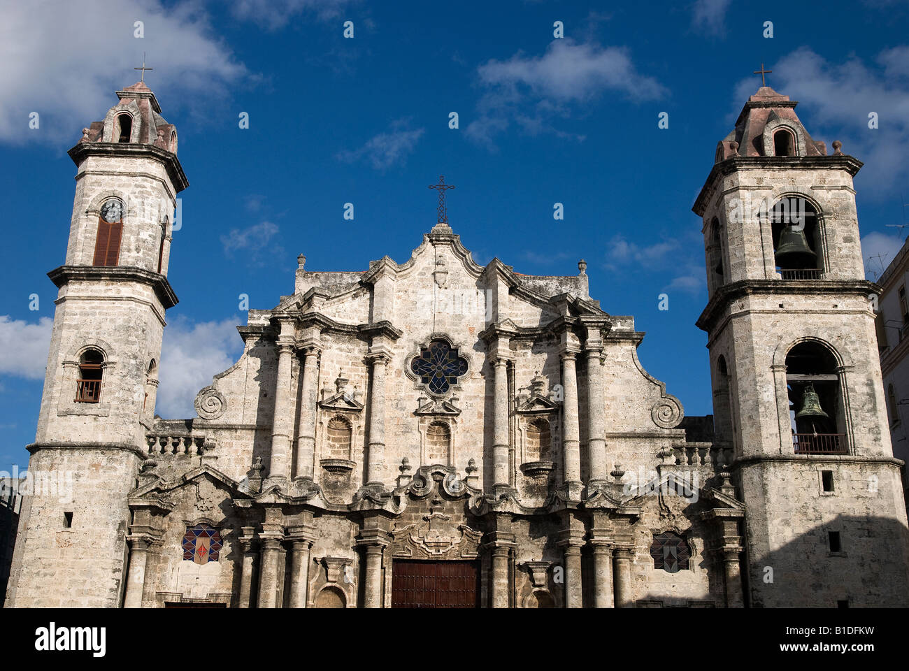 La Cathédrale sur la Plaza de la Catedral, La Habana Vieja Banque D'Images