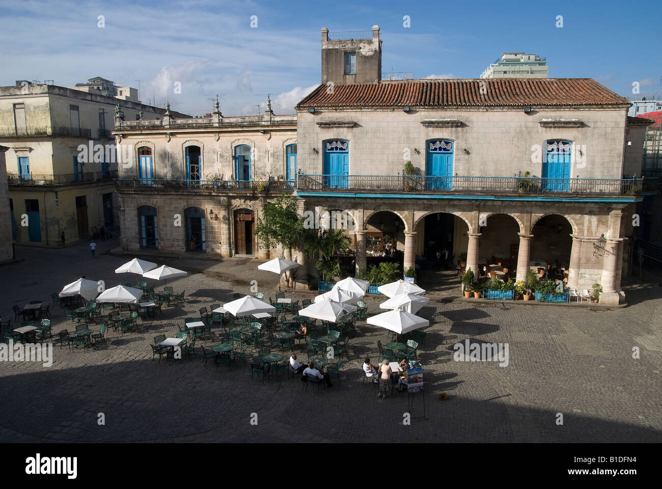 La Havane La Habana Vieja Plaza de la Catedral Banque D'Images