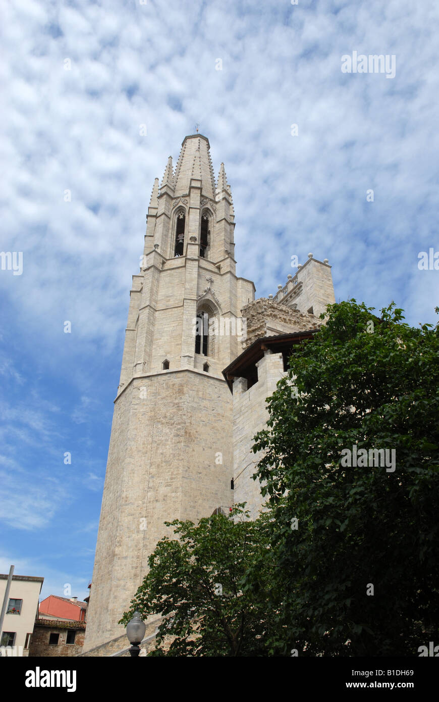 L'église Sant Feliu de Gérone Espagne Europe Banque D'Images