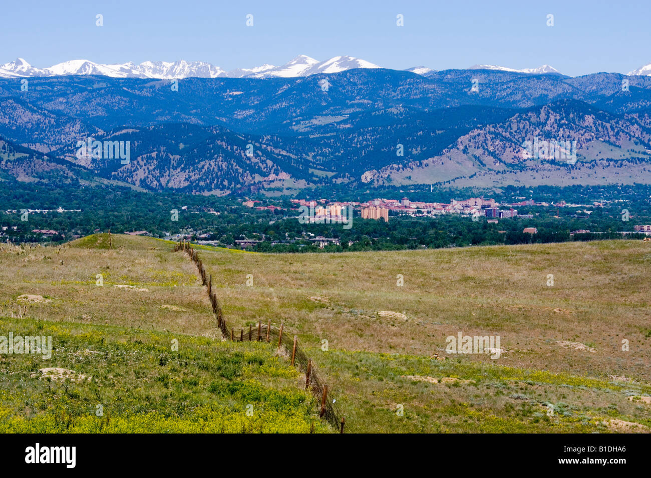 Boulder Colorado dans l'été. Banque D'Images